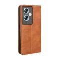 For OnePlus Nord N30 SE / OPPO A79 5G Magnetic Buckle Retro Texture Leather Phone Case(Brown)