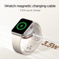 JOYROOM S-IW011 3.5W Magnetic Wireless Charger For Apple Watch Series, Length: 1.2m(White)
