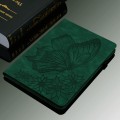 For Xiaomi Pad 6 Max 14 2023 Big Butterfly Embossed Leather Tablet Case(Green)