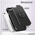 For iPhone SE 2022 / 2020 / 8 / 7 L2 Rotating Ring Holder Magnetic Phone Case(Black)