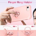 For iPhone SE 2022 / 2020 / 8 / 7 L2 Rotating Ring Holder Magnetic Phone Case(Rose Gold)