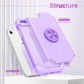 For iPhone SE 2022 / 2020 / 8 / 7 L2 Rotating Ring Holder Magnetic Phone Case(Light Purple)