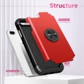 For iPhone 8 Plus / 7 Plus L2 Rotating Ring Holder Magnetic Phone Case(Red)