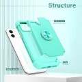 For iPhone 11 L2 Rotating Ring Holder Magnetic Phone Case(Mint Green)