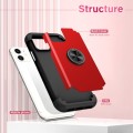 For iPhone 11 L2 Rotating Ring Holder Magnetic Phone Case(Red)