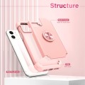 For iPhone 11 L2 Rotating Ring Holder Magnetic Phone Case(Rose Gold)
