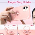For iPhone 11 L2 Rotating Ring Holder Magnetic Phone Case(Rose Gold)