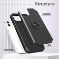 For iPhone 12 / 12 Pro L2 Rotating Ring Holder Magnetic Phone Case(Black)