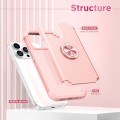 For iPhone 13 Pro L2 Rotating Ring Holder Magnetic Phone Case(Rose Gold)