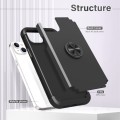 For iPhone 14 Plus L2 Rotating Ring Holder Magnetic Phone Case(Black)