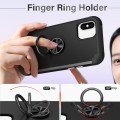 For iPhone X / XS L2 Rotating Ring Holder Magnetic Phone Case(Black)