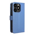 For Itel A70 A665L Diamond Texture Leather Phone Case(Blue)