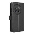 For OnePlus 12 Diamond Texture Leather Phone Case(Black)