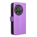 For OnePlus 12 Diamond Texture Leather Phone Case(Purple)