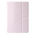 For Lenovo Tab M11 /Xiaoxin Pad 11 2024 Clear Acrylic Deformation Leather Tablet Case(Pink)