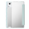 For Lenovo Tab M11 /Xiaoxin Pad 11 2024 Clear Acrylic Deformation Leather Tablet Case(Green)