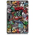 For Honor Pad 9 Custer Painted 3-Fold Leather Tablet Case(Graffiti)