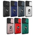 For Motorola Edge 40 Neo 5G Sliding Camshield TPU+PC Phone Case with Card Slot(Red)