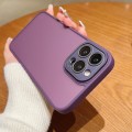 For iPhone 15 Pro Skin Feel Phone Case with Lens Film(Purple)