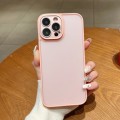 For iPhone 13 Pro Skin Feel Phone Case with Lens Film(Pink)