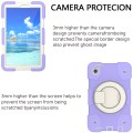 For Samsung Galaxy Tab A9 8.7 2023 Silicone Hybrid PC Tablet Case with Shoulders Strap(Purple)
