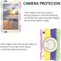 For Samsung Galaxy Tab A9 8.7 2023 Silicone Hybrid PC Tablet Case with Shoulders Strap(Colorful Purp