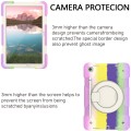 For Samsung Galaxy Tab A9+ 11 2023 Silicone Hybrid PC Tablet Case with Shoulders Strap(Colorful Purp