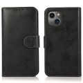 For iPhone 15 Plus 2 in 1 Detachable Phone Leather Case(Black)