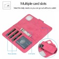 For iPhone 15 2 in 1 Detachable Phone Leather Case(Pink)