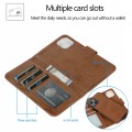 For iPhone 15 2 in 1 Detachable Phone Leather Case(Brown)