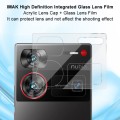 For ZTE nubia Z60 Ultra 5G imak Integrated Rear Camera Lens Tempered Glass Film with Lens Cap