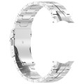 For Samsung Galaxy Watch 6 / 6 Classic Button Style Stainless Steel Watch Band(Silver)