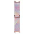 For Google Pixel Watch 2 / Pixel Watch Painted Colorful Nylon Watch Band(Symphony Bubbles)