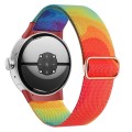 For Google Pixel Watch 2 / Pixel Watch Painted Colorful Nylon Watch Band(Liquid Colorful)