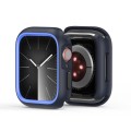 For Apple Watch 9 / 8 / 7 41mm DUX DUCIS Bamo Series Hollow PC + TPU Watch Protective Case(Midnight