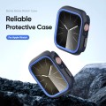 For Apple Watch 9 / 8 / 7 41mm DUX DUCIS Bamo Series Hollow PC + TPU Watch Protective Case(Midnight