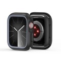 For Apple Watch 9 / 8 / 7 45mm DUX DUCIS Bamo Series Hollow PC + TPU Watch Protective Case(Black+Gre