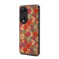 For Honor 90 Four Seasons Flower Language Series TPU Phone Case(Summer Red)
