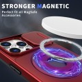 For iPhone 15 Pro Max Camshield MagSafe Ring Holder Armor Phone Case(Red)