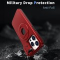 For iPhone 15 Pro Camshield MagSafe Ring Holder Armor Phone Case(Red)