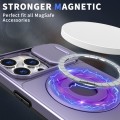 For iPhone 11 Camshield MagSafe Ring Holder Armor Phone Case(Purple)
