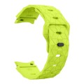 For Samsung Galaxy Watch 6 / 6 Classic Football Pattern Reverse Buckle Silicone Watch Band(Lime Gree