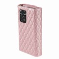 For Xiaomi Redmi Note 11S 4G / 11 4G Zipper Multi-Card Wallet Rhombic Leather Phone Case(Rose Gold)