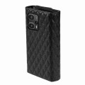 For Xiaomi Redmi Note 12 Pro 5G Zipper Multi-Card Wallet Rhombic Leather Phone Case(Black)