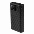 For Xiaomi 13T / 13T Pro Zipper Multi-Card Wallet Rhombic Leather Phone Case(Black)