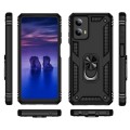 For Motorola Moto G Play 5G 2024 Shockproof TPU + PC Phone Case with Holder(Black)
