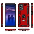 For Motorola Moto G Play 5G 2024 Shockproof TPU + PC Phone Case with Holder(Red)