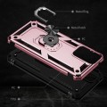 For Motorola Moto G Play 5G 2024 Shockproof TPU + PC Phone Case with Holder(Rose Gold)