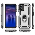 For Motorola Moto G Play 5G 2024 Shockproof TPU + PC Phone Case with Holder(Silver)