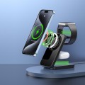 DUZZONA W17 15W 3 in 1 Foldable Magnetic Wireless Charger Stand